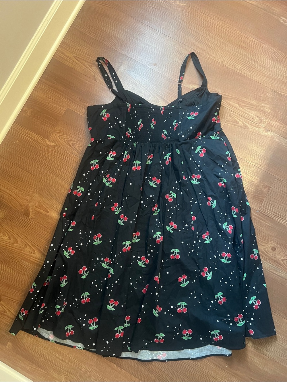 torrid Black Cherry-Print Midi Dress - Picture 13 of 14